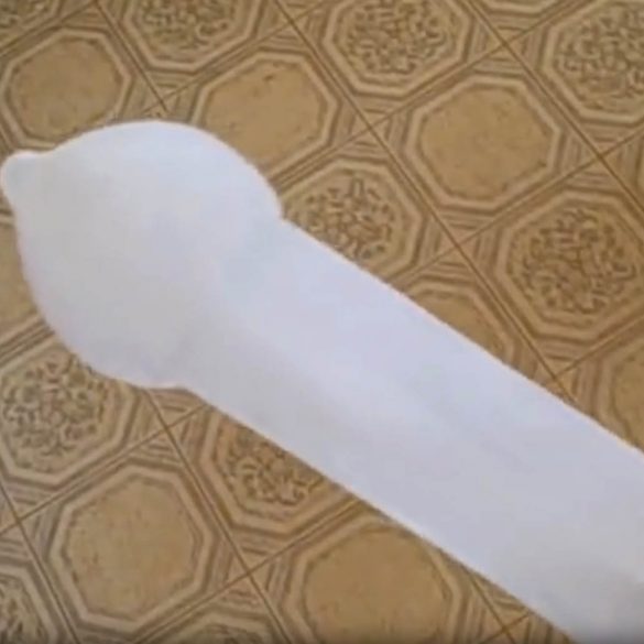 Homemade ice dildo. Nice head shape, except... IT'S MADE OF FUCKING ICE.