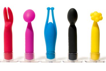 Colorful Tickler vibrators all in a row.