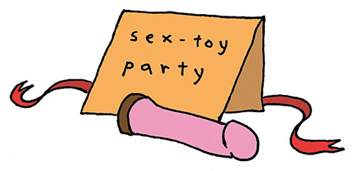 Sex toy party! Illustration by Bleached Whale