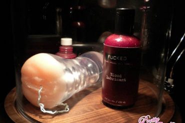 Bleeding Pussy Stroker with Blood Lubricant