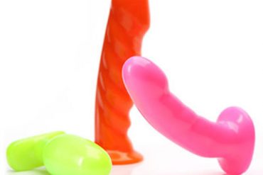 Tantus neon dildos and butt plug