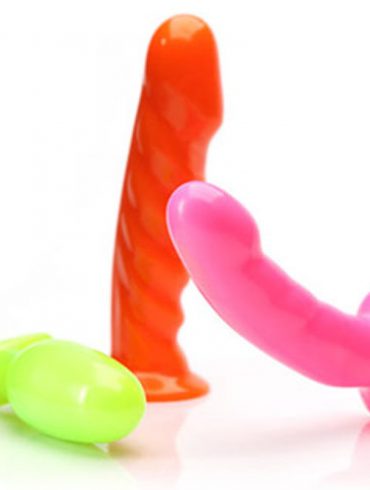 Tantus neon dildos and butt plug