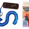 Nasstoys Ecstasy Rope, which resembles a blue jelly snake with a vibrator attached, with its packaging.