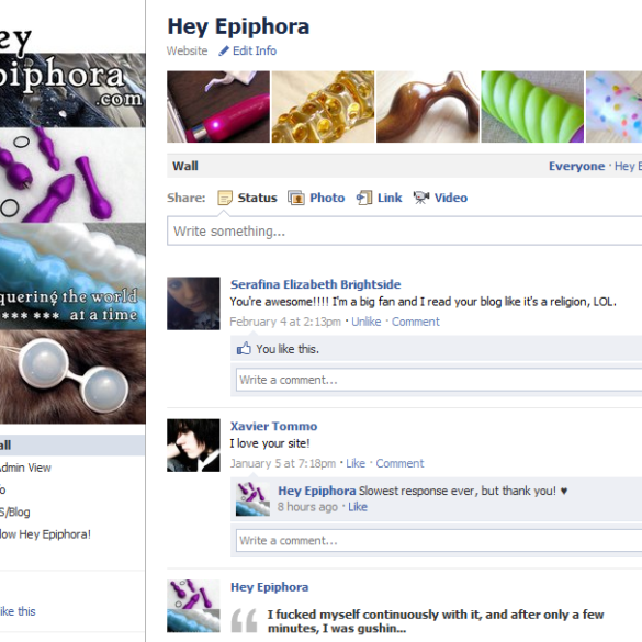 My new Facebook fan page.