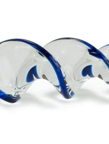 Crystal Delights Crystal Twist glass dildo