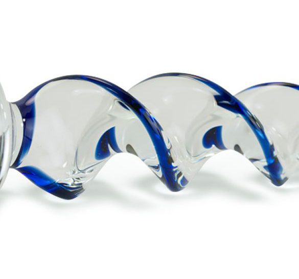 Crystal Delights Crystal Twist glass dildo