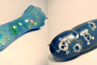 Just a sample of what Jollies can do with their dildos! Dildos with stars and skulls inside.