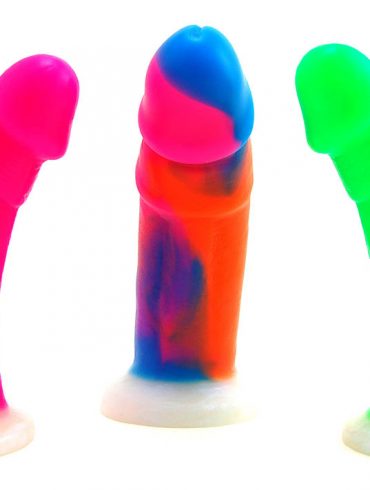 OH MY SWEET JESUS. Neon VixSkin dildos!