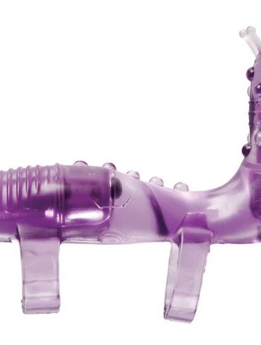 SEXPANDER. A vibrator with finger straps and... antennae? It looks like a slug.