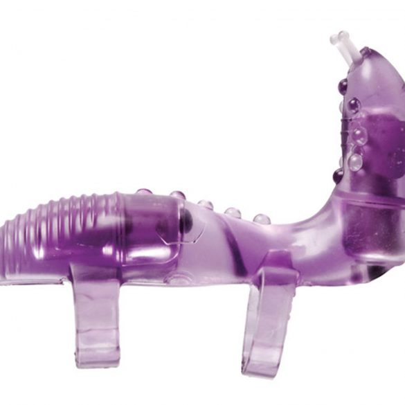 SEXPANDER. A vibrator with finger straps and... antennae? It looks like a slug.