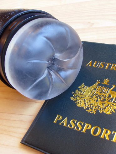 Fleshlight Flight with a fake Australian passport, because why not. It wants to travel.