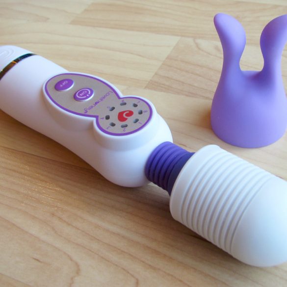 Lovehoney Mini Magic Wand with Dual Exciter Rabbit Attachment