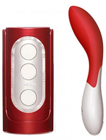 Red Tenga Flip Hole and LELO Mona 2.