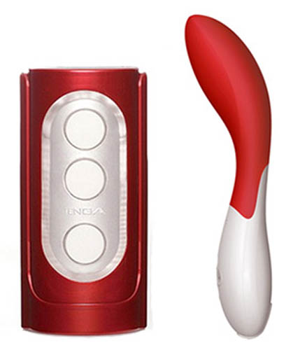 Red Tenga Flip Hole and LELO Mona 2.