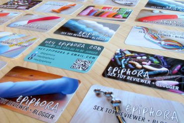 A grid of my fancy business cards laid out on the floor.