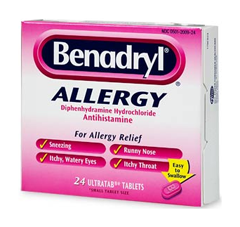 Box of allergy pills.