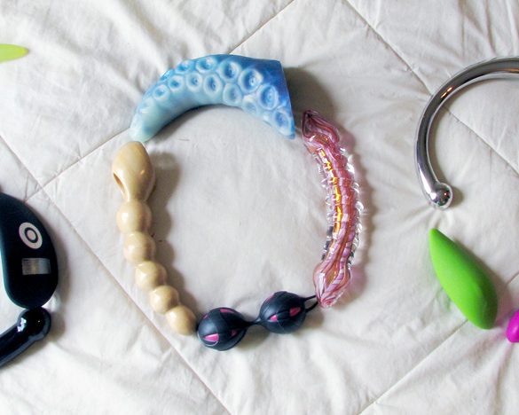 "500" made out of vibrators and dildos. CRAFTY.