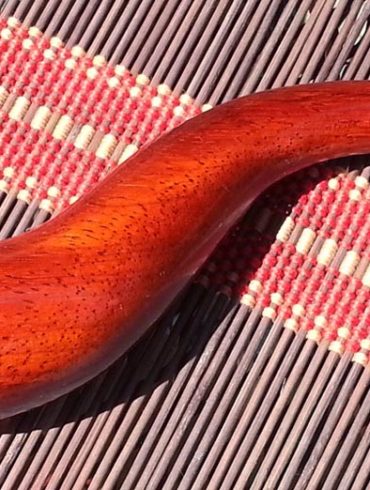 NobEssence Seduction in Padauk wood, lying out in the sun.