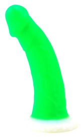 Riley silicone dildo in neon purple