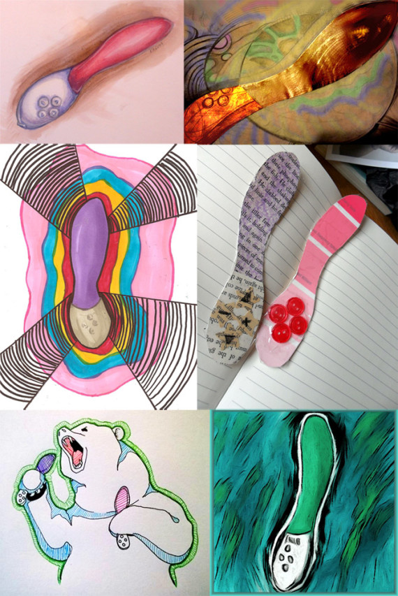 Artistic representations of the LELO Mona 2