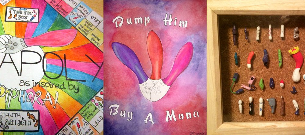 Artistic representation winners: Monapoly by SnarkIsRequired, watercolor by Mandi, shadowbox by Coryphelle