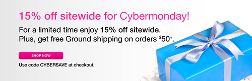 15% off at Babeland Cyber Monday!