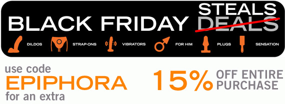 Black Friday steals at Tantus and additional 15% off with code EPIPHORA