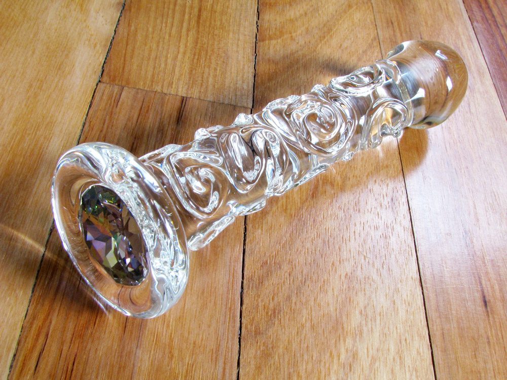 Crystal Delights Ash Girl glass dildo