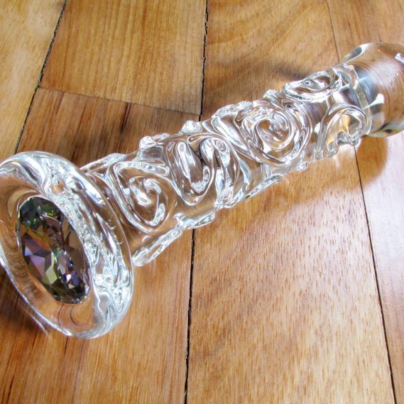 Crystal Delights Ash Girl glass dildo