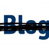 Blogger logo crossed out.