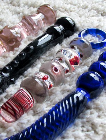 Joyful Pleasure glass dildos: Joyful Princess, Midnight Joy, Orgasmic Key Pleasure, Joyful Blue Swirl