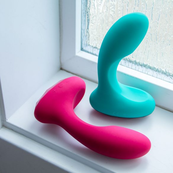 L'Amourose Rosa and Rosa Rouge vibrators in a windowsill.