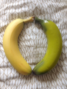 Real banana vs. SelfDelve banana dildo Real banana vs. SelfDelve banana dildo