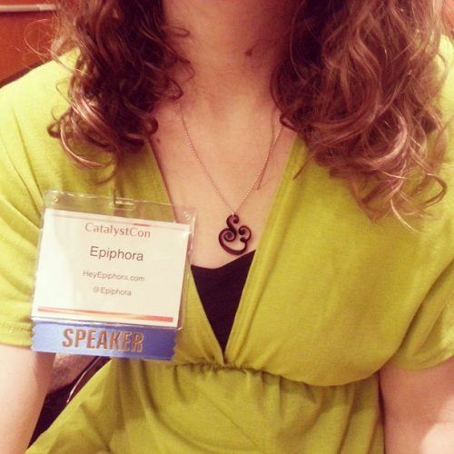 This "SPEAKER" badge made me feel very legit