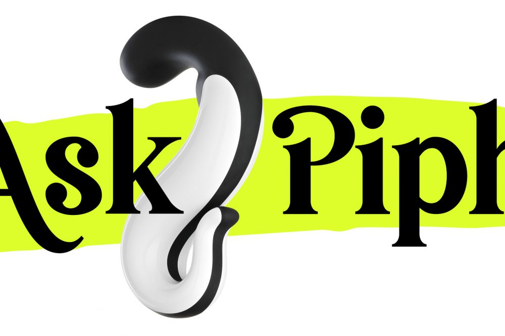 Ask Piph logo, with a sex toy forming the question mark.