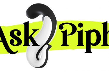 Ask Piph logo, with a sex toy forming the question mark.