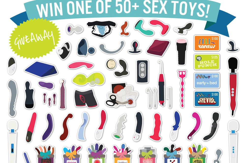 Graphic of all the amazing prizes in vector form. SO MANY!