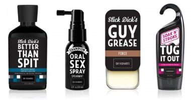 Horrible lubes and sprays from Sir Richard's and Jimmyjane