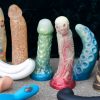 Sex toys from defunct manufacturers Jollies, Whipspider Rubberworks, Eros & Isis, Fucking Sculptures, Papaya Toys, and Ophoria