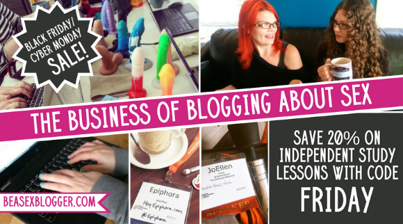 20% off all Business of Blogging About Sex coursework with code FRIDAY!