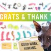 Congrats & thank you for entering my giveaway! Graphic of sex toy prizes and Boris in the corner saying "good work, human."