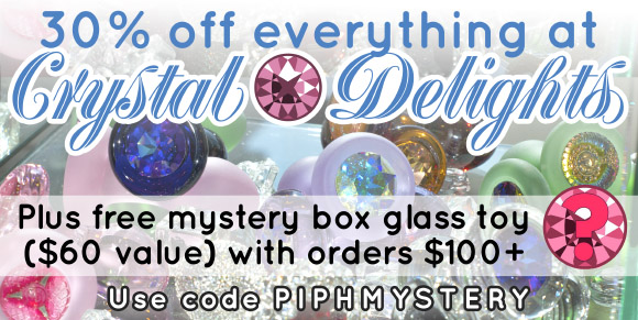 30% off everything at Crystal Delights, plus free mystery box glass toy with orders over $100!