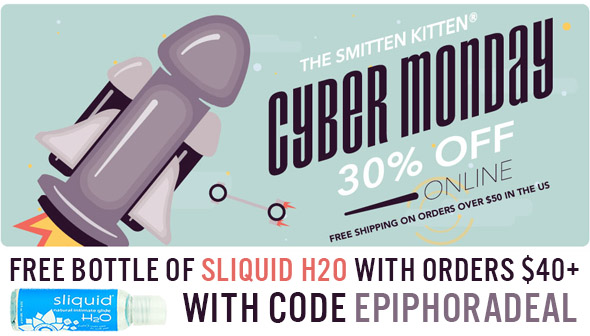 30% off everything at Smitten Kitten, plus free bottle of lube with orders over $40 with code EPIPHORADEAL