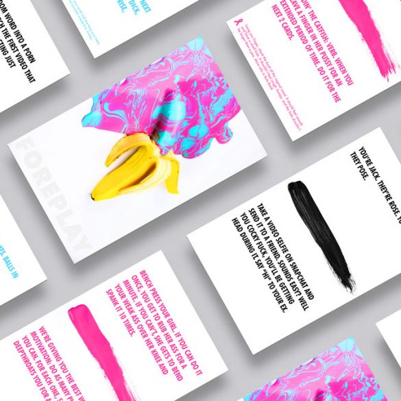 Cards in a sex game called "Foreplay"