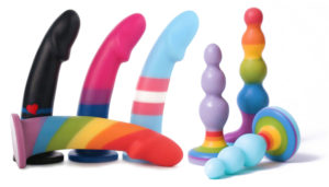 Rainbow dildos, queer butt plugs, and gay sex toys ahoy!