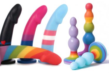 Sex toys from BS Atelier inspired by the leather, bisexual, trans, and LGBTQ+ pride flags.