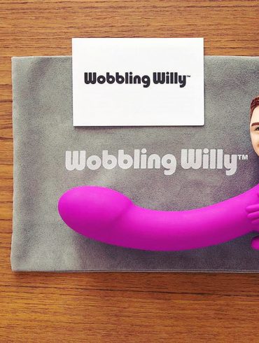Wobbling Willy, a magenta dildo with a bobble head attached.