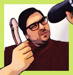 Awesome bio image for The Big Gay Review, used with permission