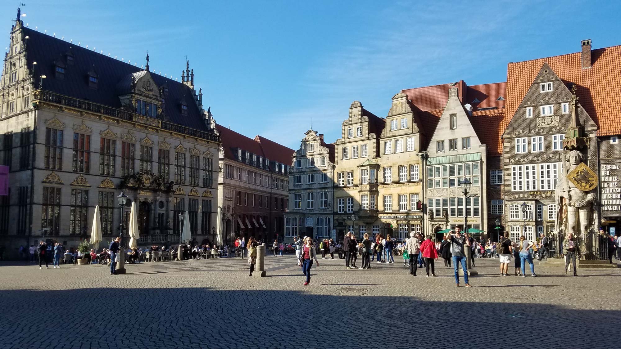 The Marktplatz in Bremen, Germany.