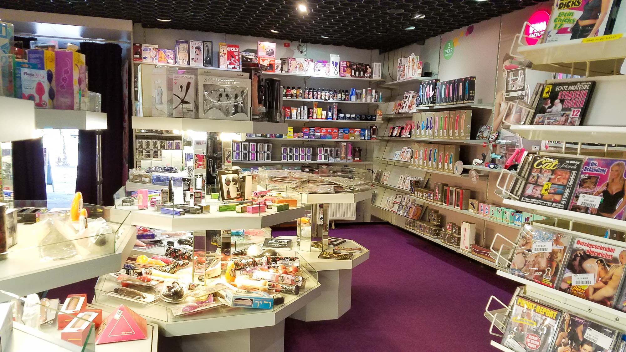 Inside Erotika-Shop in Bremen, Germany.